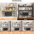 IOTXY 2-Tier Desktop Hutch Bookshelf - Image 6