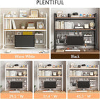 IOTXY 2-Tier Desktop Hutch Bookshelf - Image 6