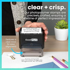 ExcelMark Custom Stamp – Clear & Crisp Impressions – Personalized Self-Inking - Image 2