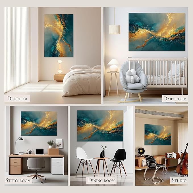 Soon Global Acoustical Wall Panels, 48 X 32 Inches Art Acoustic Panels - Image 5
