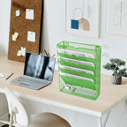 EASEPRES 6 Tier Mesh Hanging Wall File Organizer, Desk Vertical Mail Paper - Image 7
