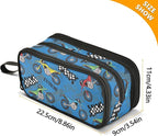BOENLE Colorful Motorcycle Pencil Case Box Boys Girls Large Pencil Pouch - Image 4