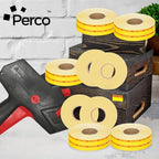 Perco Red Reverse Print on Yellow Sale Price Labels - Image 5
