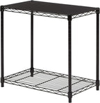 Amazon Basics 2-Shelf Stackable Storage, 13.3" D x 23.2" W x 22.2" H by AmazonBasics