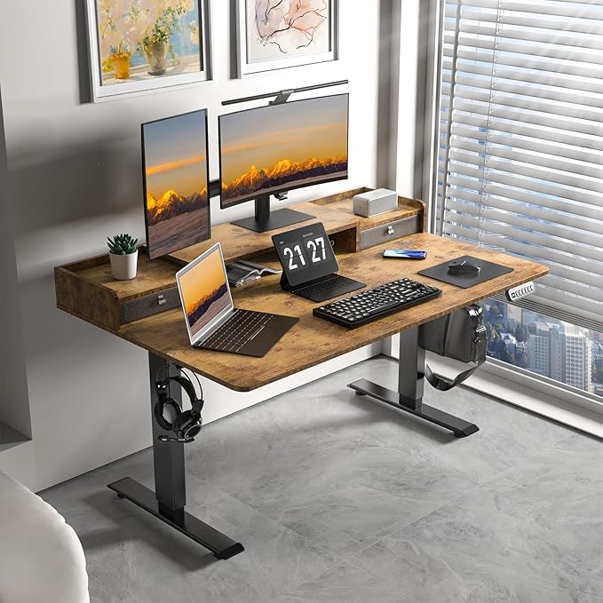 ExaDesk 55 x 30 Inch Electric Standing Desk - Image 2