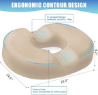 BlissTrends Donut Pillow Seat Cushion, Donut Chair Cushions - Image 2