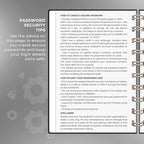 Clever Fox Password Book Spiral – Mini Internet Address & Password Organizer - Image 5