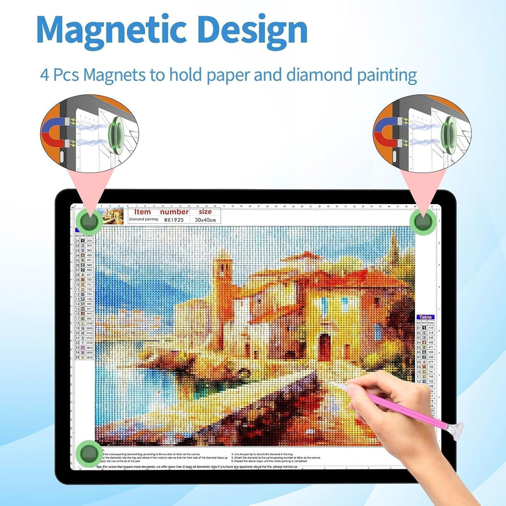 kobaiban a3 light board for diamond painting &, package contents