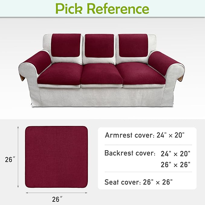 Couch Arm Covers, Sofa Arm Covers, Waterproof Armrest Covers - Image 6