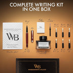 Wordsworth & Black Calligraphy Pen Gift Set, Includes Ink Bottle, 6 Ink - Image 3