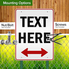 Custom Arrow, Custom Directional Sign, Two Way Arrow, 36x48 Inches, Reflective - Image 5