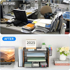 OPNICE Desk Organizer, 4-Tier Desktop File Organizer - Image 5