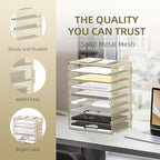 DALTACK 9-Tier Paper Letter Tray Desk Organizer - Image 3