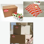100 PCS 7.8”x 12.2" Foam Wrap Cushion Pouches (0.75mmThickness) with 10 Pack Fragile Stickers Labels(60 pcs) Protect Dishes Glasses Porcelain and Fragile Items for Moving