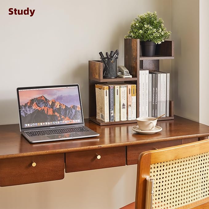 Aibiju Book Display Shelf Small Desk Organizer, Desk Top Storage Organizer - Image 2