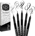 Craft 'n' Beyond Calligraphy Brush Pens Pack of 5 Markers by CraftnBeyond