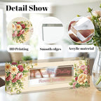 Personalized Name Plate for Desk, Custom Acrylic Desk Name Sign, Office - Image 2