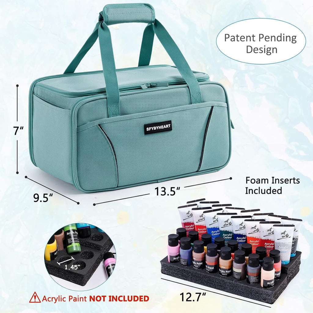 sfybyheart acrylic paint storage, craft organizer, art supply shown in use