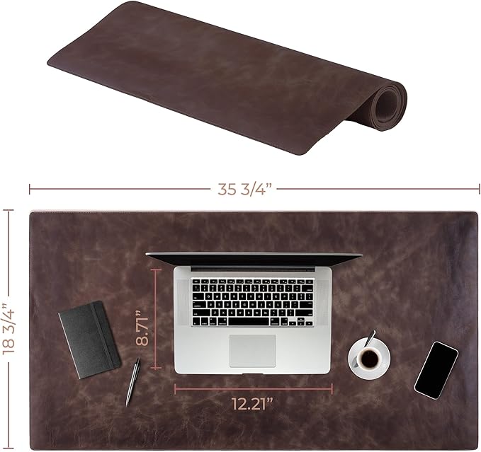 Node Leather - Leather Desk Mat - Executive Real Leather Desk Pad - Genuine - Image 6