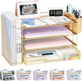 OPNICE Desk Organizer, 4-Tier Desktop File Organizer by OPNICE