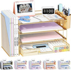 OPNICE Desk Organizer, 4-Tier Desktop File Organizer by OPNICE