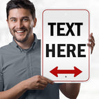 Custom Arrow, Custom Directional Sign, Two Way Arrow, 12x18 Inches, 3M EGP - Image 2