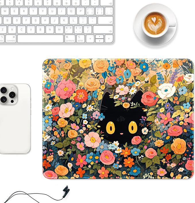 Auhoahsil Mouse Pad, 12 x 10 in Marble Theme Computer Mouse Pad - Image 2