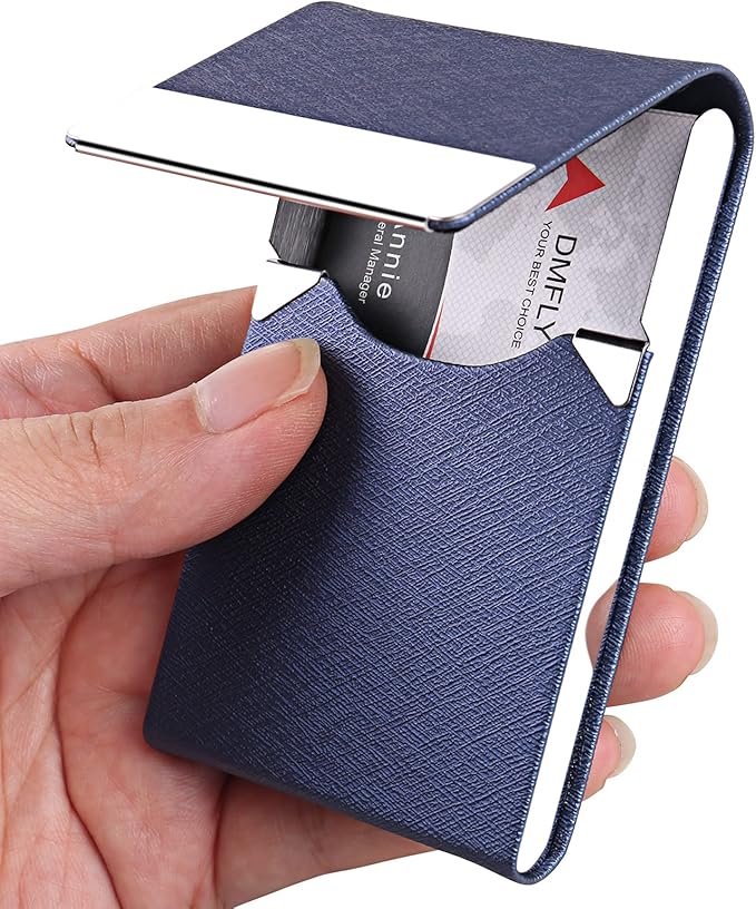 DMFLY Professional Business Card Holder, Pocket Business Card Case - Image 9