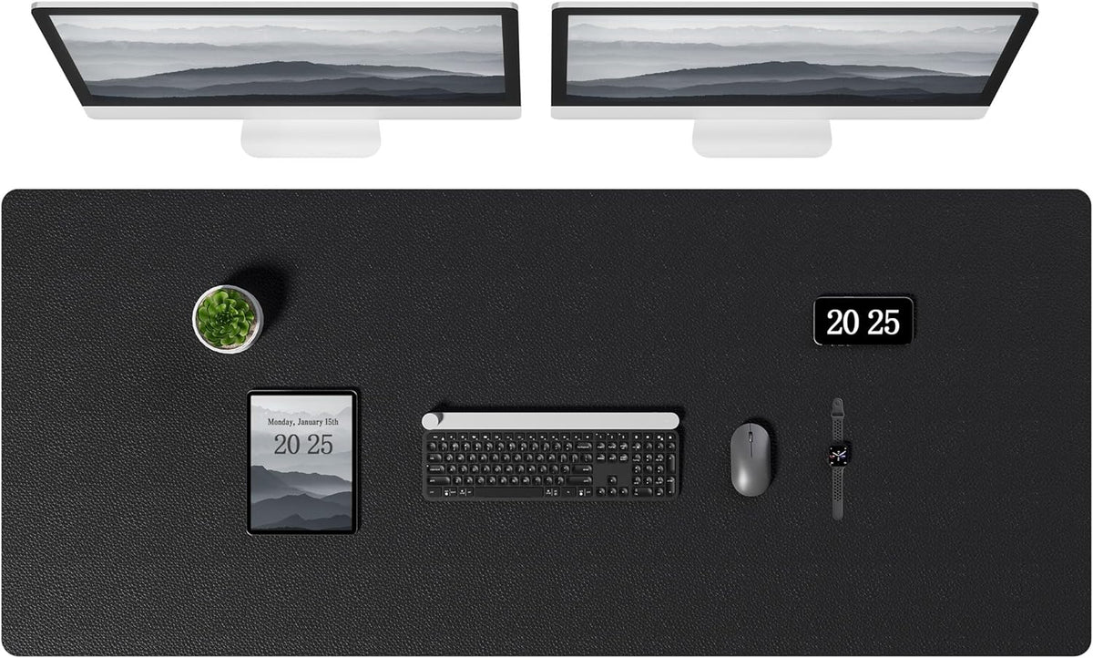 Aothia Leather Desk Pad Protector, Office Desk Mat, Large Mouse Pad, Laptop