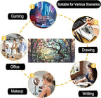 Stained Glass Tree Desk Mat Cartoon Tree Gaming Mouse Pad Large XXL Extended - Image 6