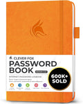 Clever Fox Password Book with alphabetical tabs. Internet Address Organizer by CleverFox