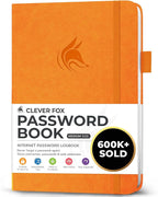 Clever Fox Password Book with alphabetical tabs. Internet Address Organizer by CleverFox