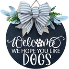 Wood front door sign Wood sign Home decor Welcome sign Sign by Unknown