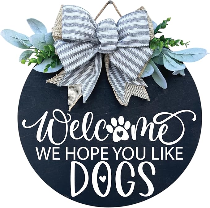 Wood front door sign Wood sign Home decor Welcome sign Sign by Unknown