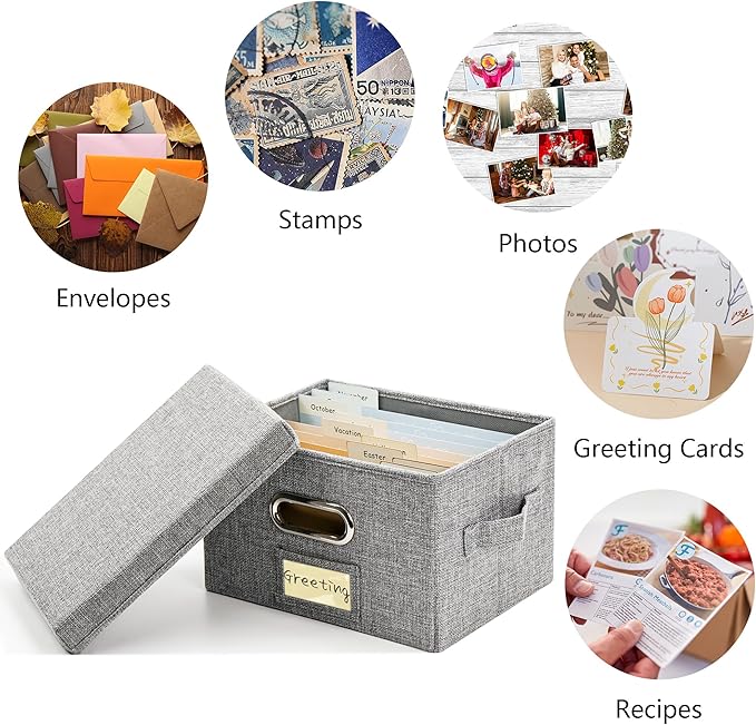Remowith Greeting Card Organizer and Storage Box - Image 8