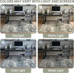Office Chair Mat for Hardwood Tile Floor, Abstract 48"X 60" Desk Mats for - Image 6