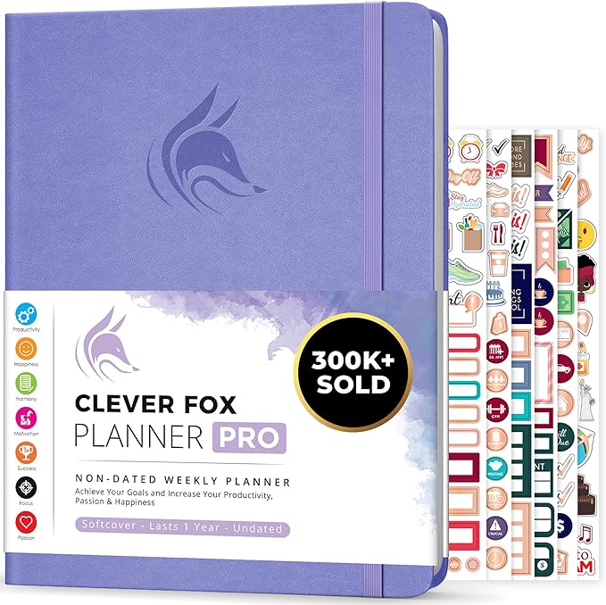 Clever Fox Planner PRO – Weekly & Monthly Life Planner to Increase Productivity by CleverFox