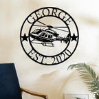 Personalized Metal Airplane Wall Art, Airplane Name Sign, Customized Pilot Name - Image 6