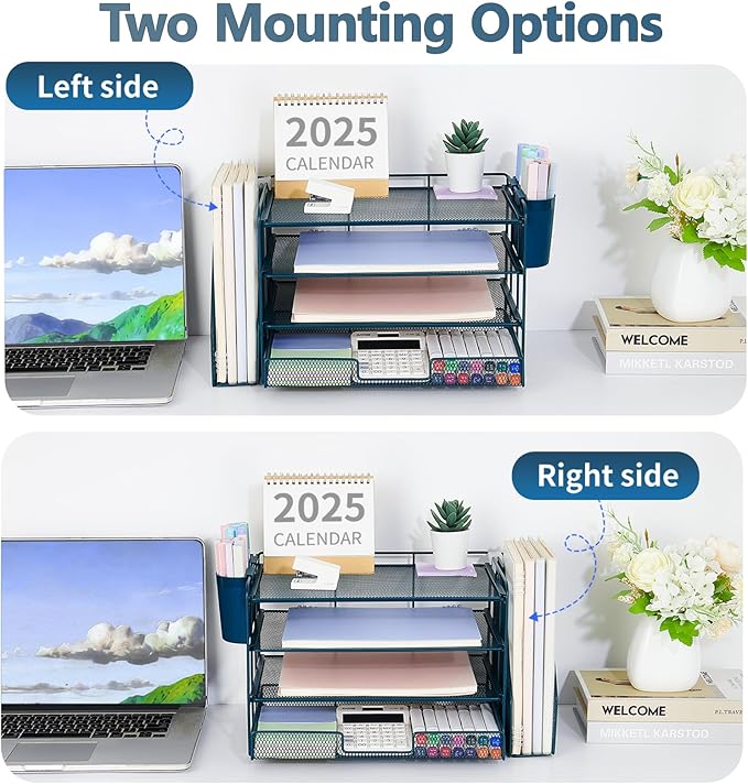 OPNICE Desk Organizer, 4-Tier Desktop File Organizer - Image 2