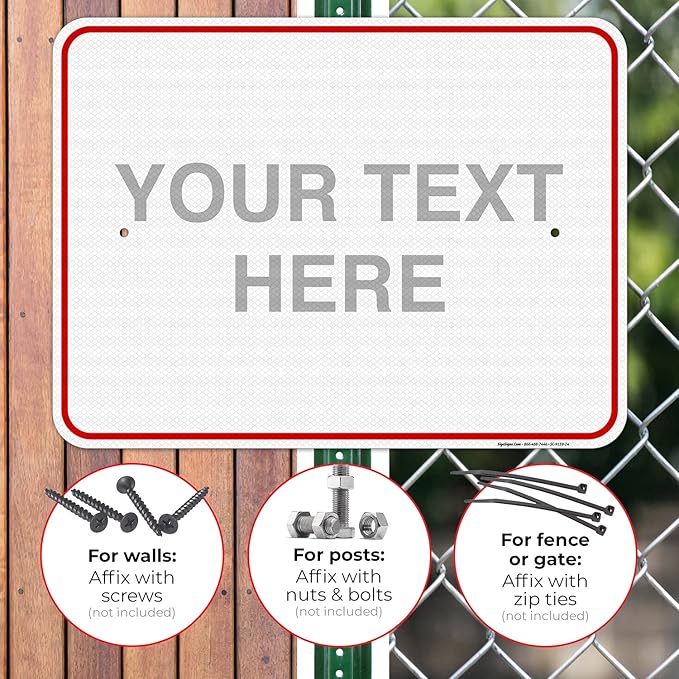 Custom Sign, Personalized Metal Signs, Customize - Image 4