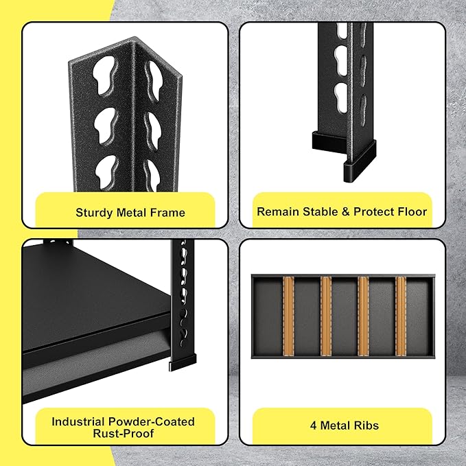 SDXYSTCE 48" W Garage Storage Shelves Heavy Duty, 3000LBS Loads Adjustable - Image 6