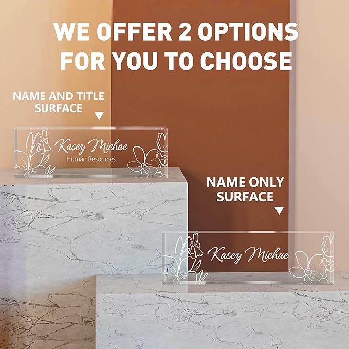SalaGraphics Custom Engraved Acrylic Name Plates - Image 2