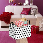 FUULOXE Rectangular Valentines Basket Storage Bin - Image 3