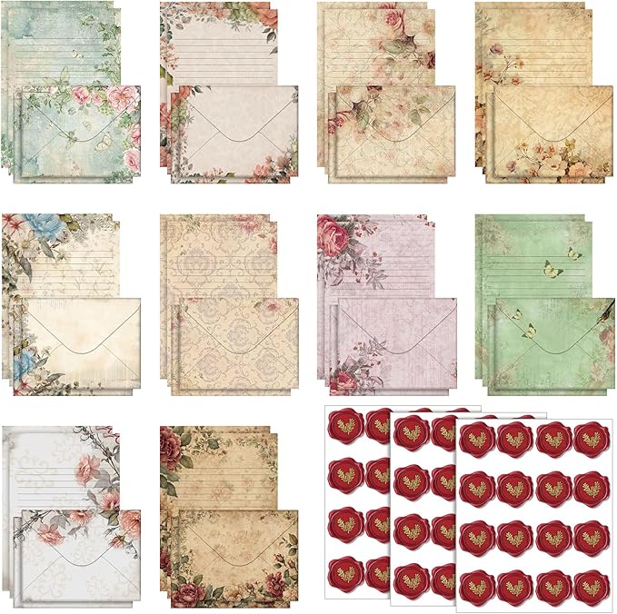 TaoBary 160 Pcs Stationery Paper Set 50 Double Sided Stationery Papers by TaoBary