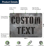 Custom Sign, Custom Street Sign, 11 Font Colors, 13 Font Styles, 4 Hole Options - Image 6