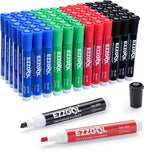 Ezzgol Dry Erase Markers Bulk, 72 Pack Basic Multi-color Red Blue Black Green by Ezzgol