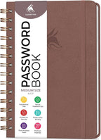 Clever Fox Password Book Spiral – Internet Address & Password Organizer by CleverFox