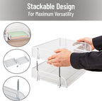 Mind Reader Stackable Paper Tray, Desktop Organizer, File Storage, Metal Mesh - Image 4