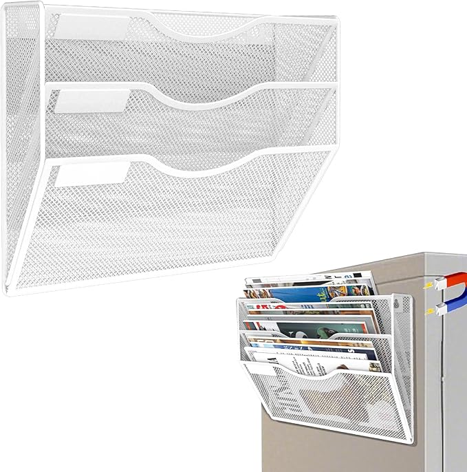 LQPAFZ 3-Tier Magnetic File Holder, No Drilling Installation File Cabinet by LQPAFZ