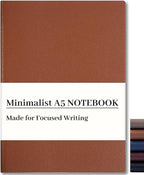 CAGIE Lined Journal Notebook for Men & Women, 176 Pages A5 Medium Size by CAGIE